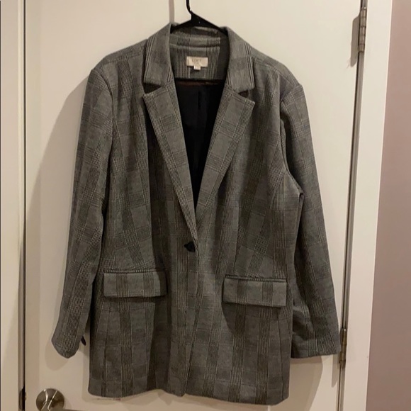 Loft Plaid Blazer - Picture 2 of 4